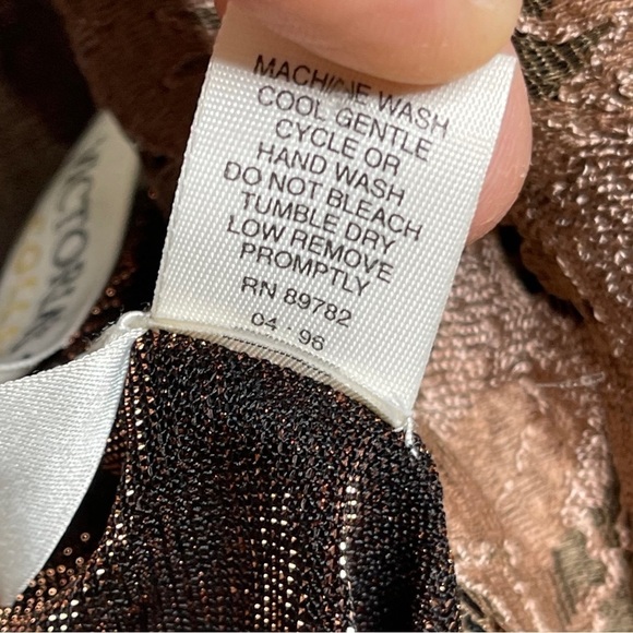 Vintage 90s Victorias Secret Slip Dress Lingerie Lace - Picture 4 of 6